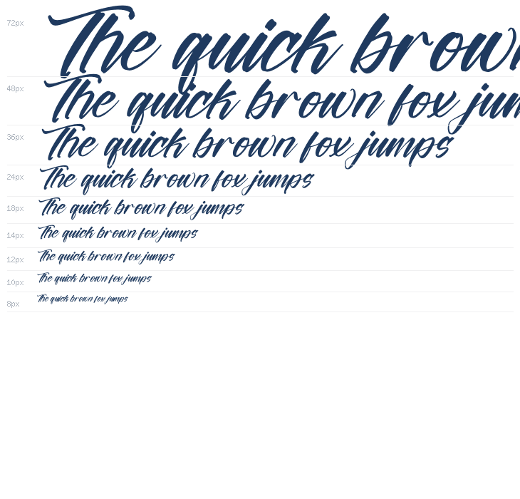 Battrich Delighta DEMO VERSION Italic Waterfall