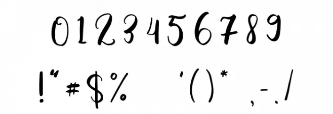 Battshion Regular Font OTHER CHARS