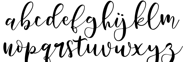 Battshion Regular Font LOWERCASE