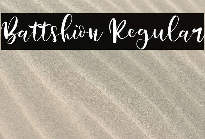 Battshion Regular Example 1