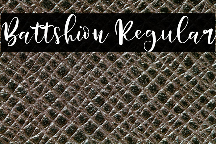 Battshion Regular Example 2