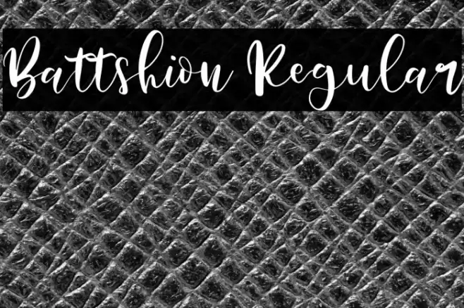 Battshion Regular Font examples