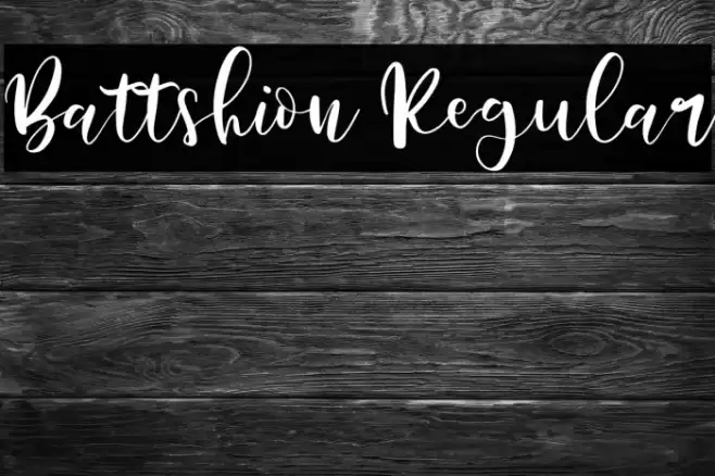 Battshion Regular Font examples