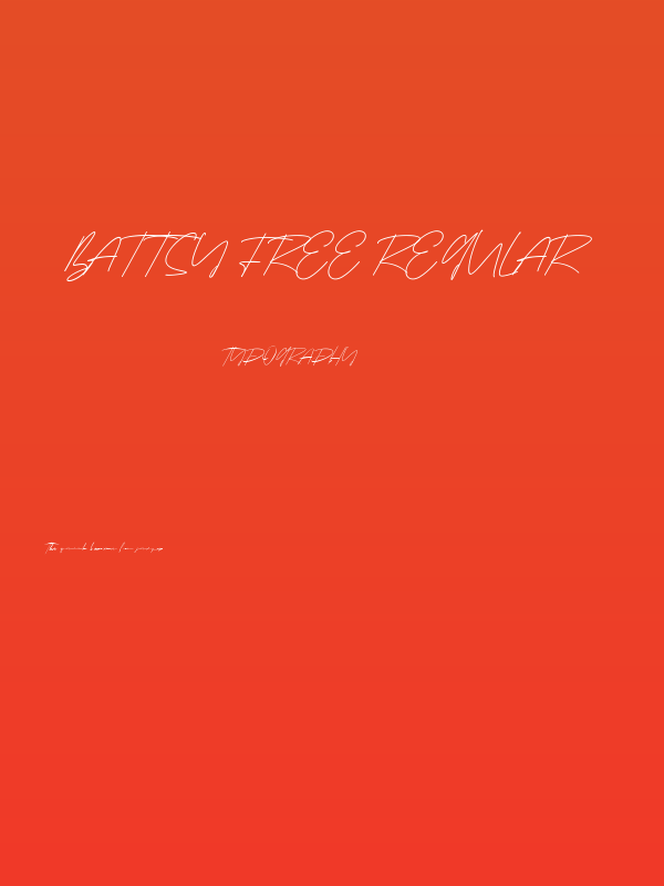 Battsy Free Regular Poster