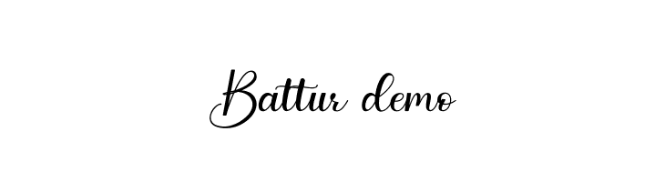 Battur demo  免费字体下载