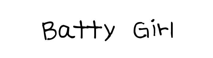 Batty Girl  font caratteri gratis
