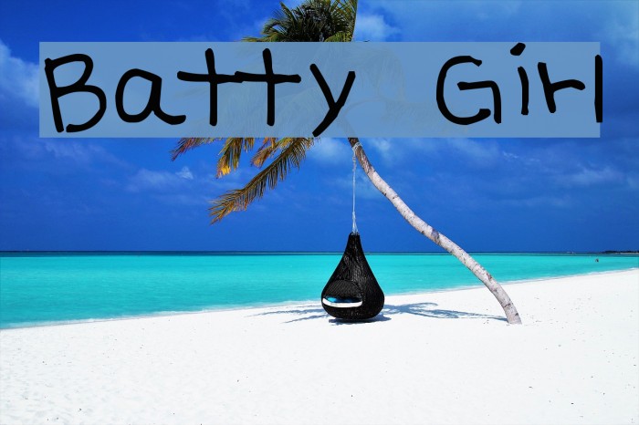 Batty Girl Font examples
