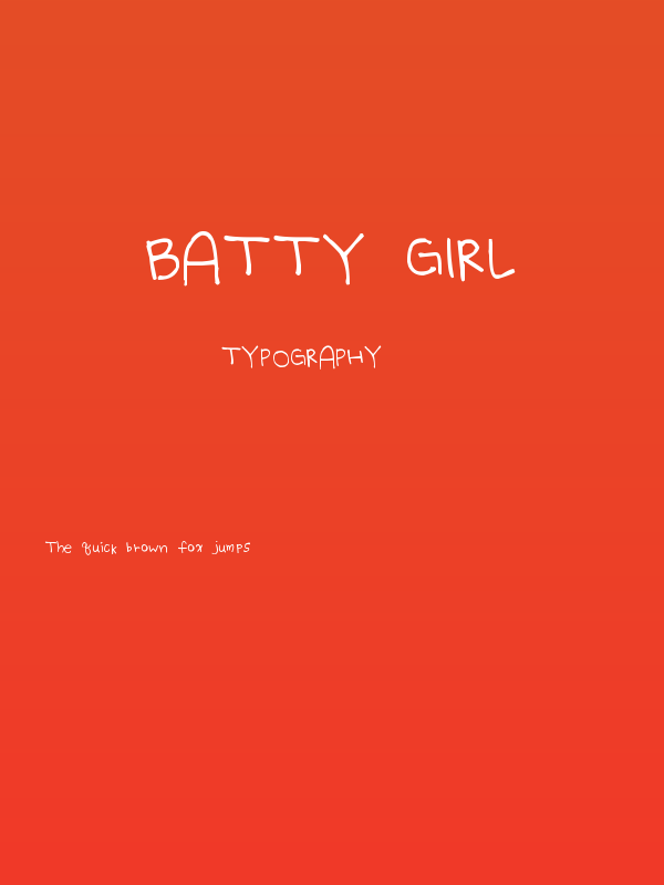 Batty Girl Poster