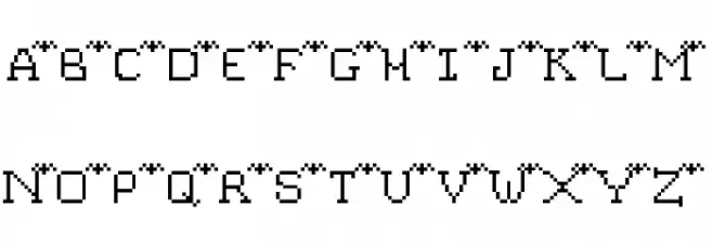 BattysBats Schriftart Groß