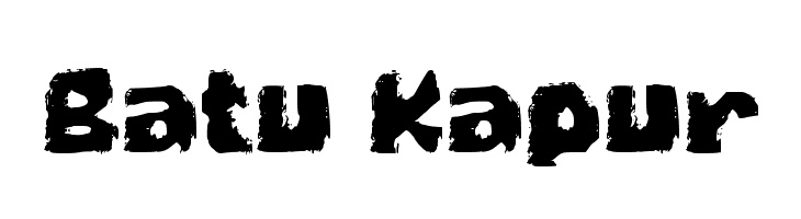 Batu Kapur  フリーフォントのダウンロード