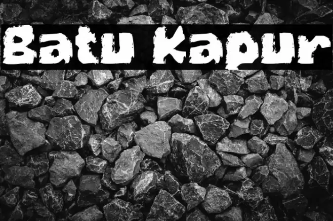 Batu Kapur Font examples