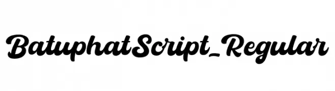 BatuphatScript-Regular  नि: शुल्क फ़ॉन्ट्स डाउनलोड