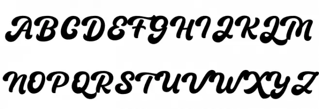 BatuphatScript-Regular フォント 大文字