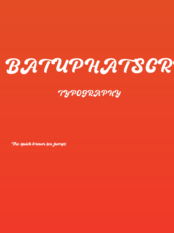 BatuphatScript-Regular Poster