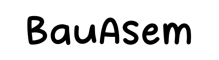 Bau Asem  Frei Schriftart Herunterladen
