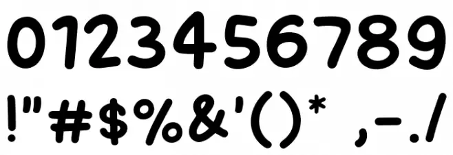 Bau Asem Font OTHER CHARS