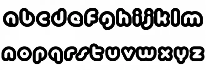 Baubau Font Litere mici
