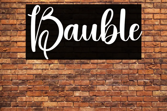 Bauble Example 2