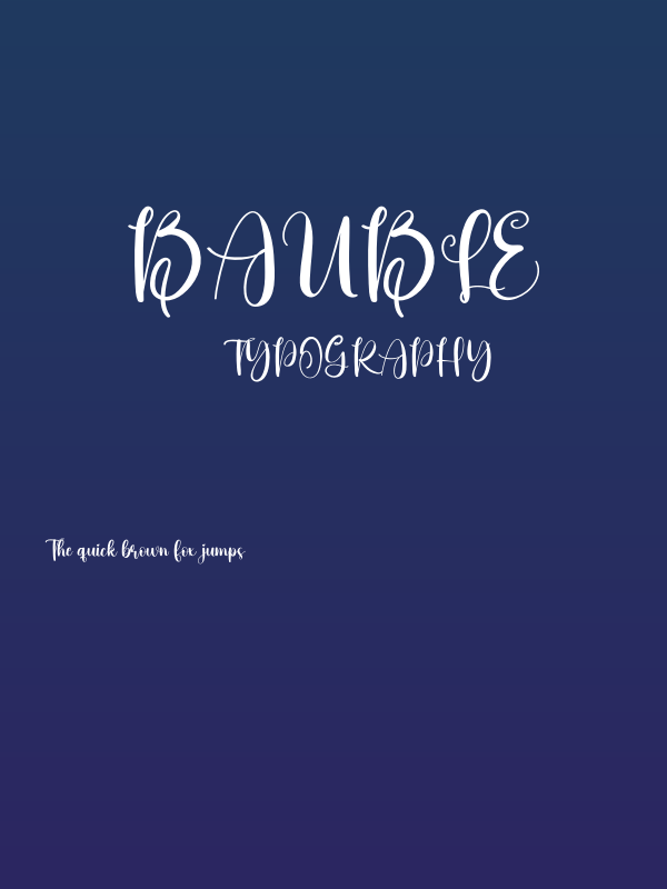 Bauble Poster