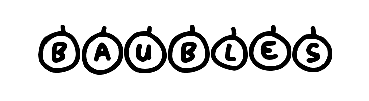 Baubles फ़ॉन्ट