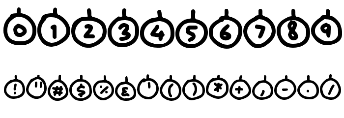 Baubles Font OTHER CHARS