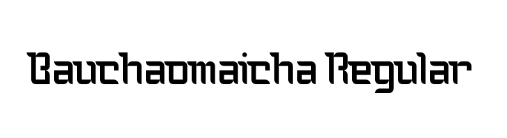 Bauchaomaicha Regular  Fuentes Gratis Descargar