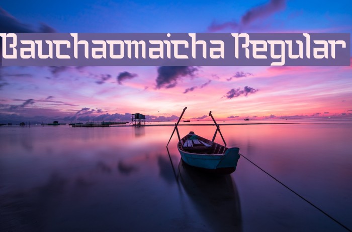 Bauchaomaicha Regular Font examples