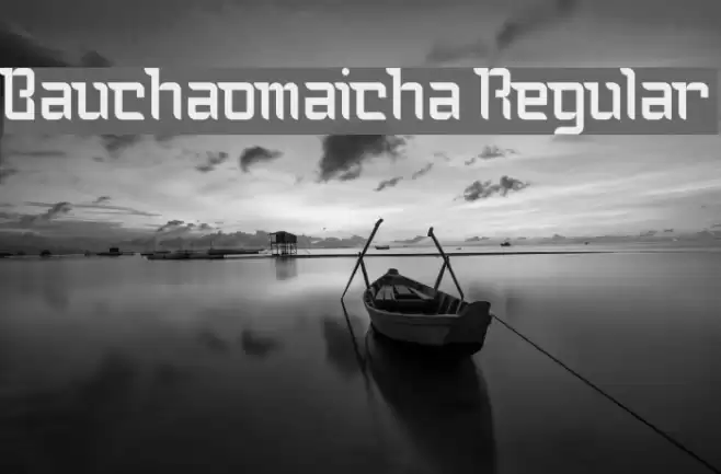Bauchaomaicha Regular Font examples