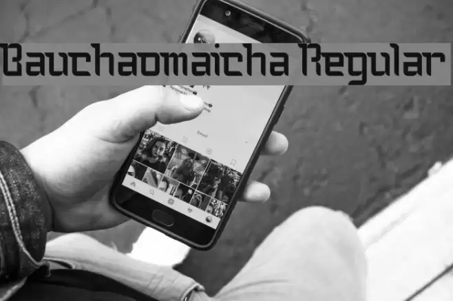 Bauchaomaicha Regular Font examples
