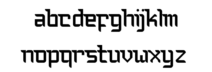 Bauchaomaicha Regular Font LOWERCASE