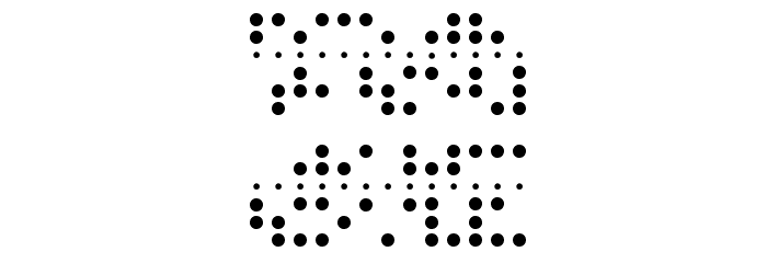 Baudot 5 Font LOWERCASE