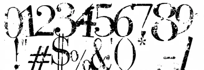 BauerBear Attack Font OTHER CHARS