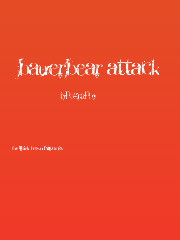 BauerBear Attack Poster