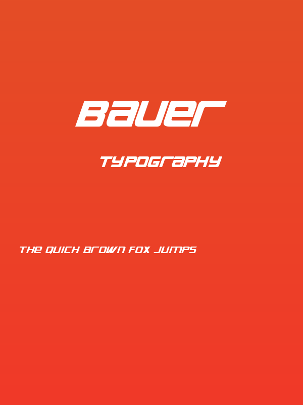 Bauer Poster