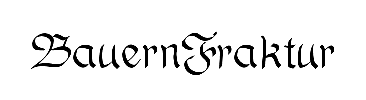 BauernFraktur Font