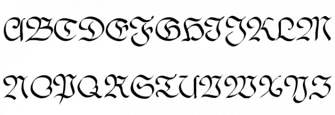 BauernFraktur फ़ॉन्ट अपरकेस