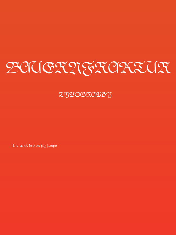 BauernFraktur Poster