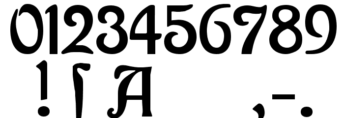 Bauernschrift Font OTHER CHARS