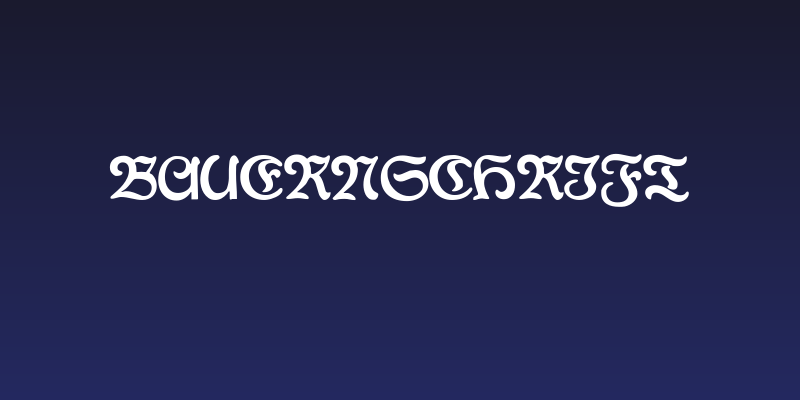 Bauernschrift Social Header