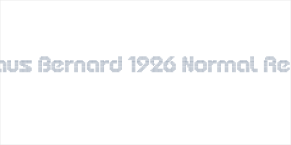 Bauhaus Bernard 1926 Normal Regular Logo