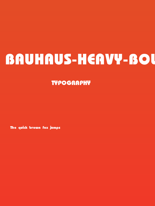 Bauhaus-Heavy-Bold Poster