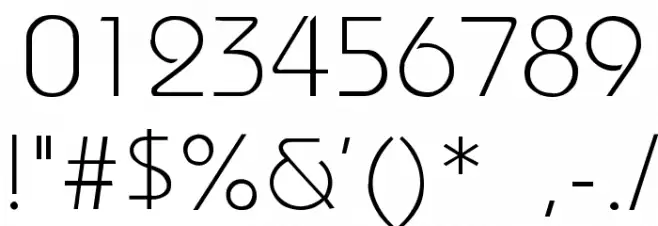 Bauhaus-Light-Light Font OTHER CHARS