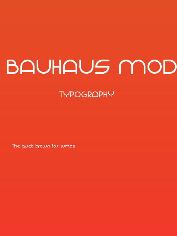 Bauhaus Modern Poster