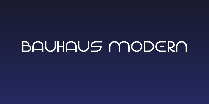 Bauhaus Modern Social Header
