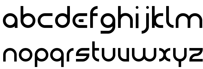 Bauhaus Modern Font LOWERCASE