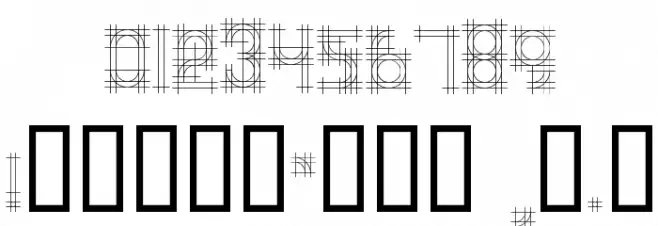 Bauhaus Sketch Font OTHER CHARS