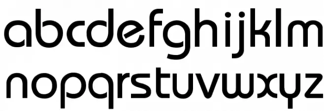 Bauhaus-Thin Font LOWERCASE
