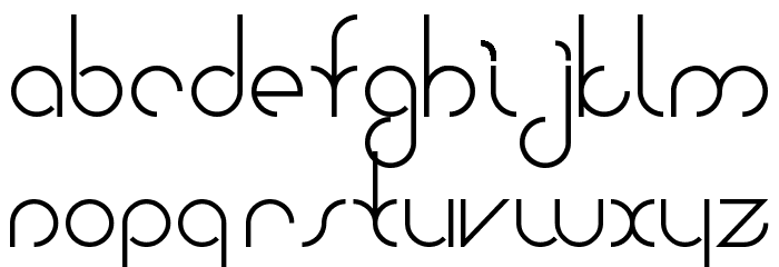 Bauhaus Two Font LOWERCASE