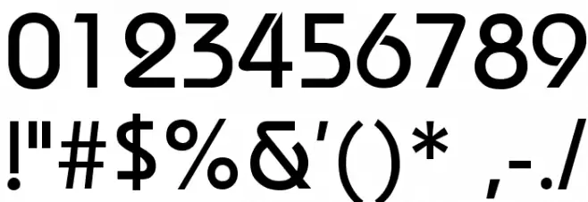 Bauhaus Font Alte caractere