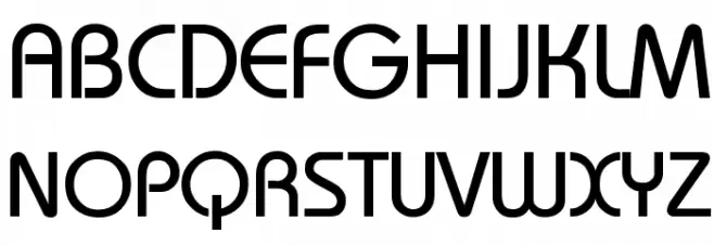 Bauhaus フォント 大文字